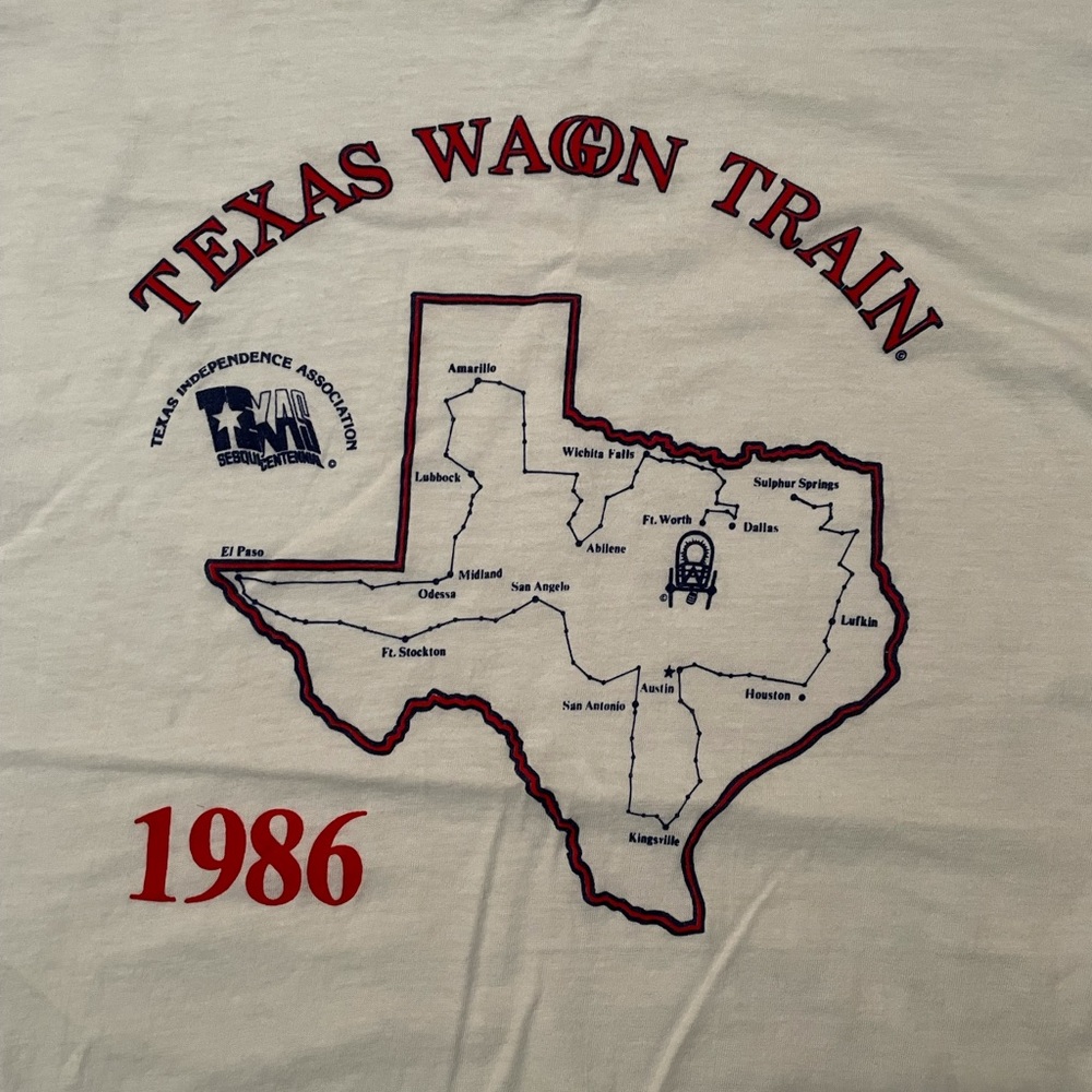 VINTAGE 1986 TEXAS WAGON TRAIN 150 YR ANNIVERSARY